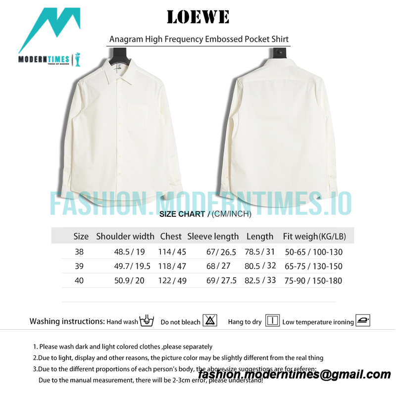 Loewe - Anagram High Frequency Embossed Pocket Shirt