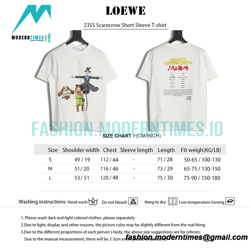 Loewe - 23SS Scarecrow Short Sleeve T-shirt
