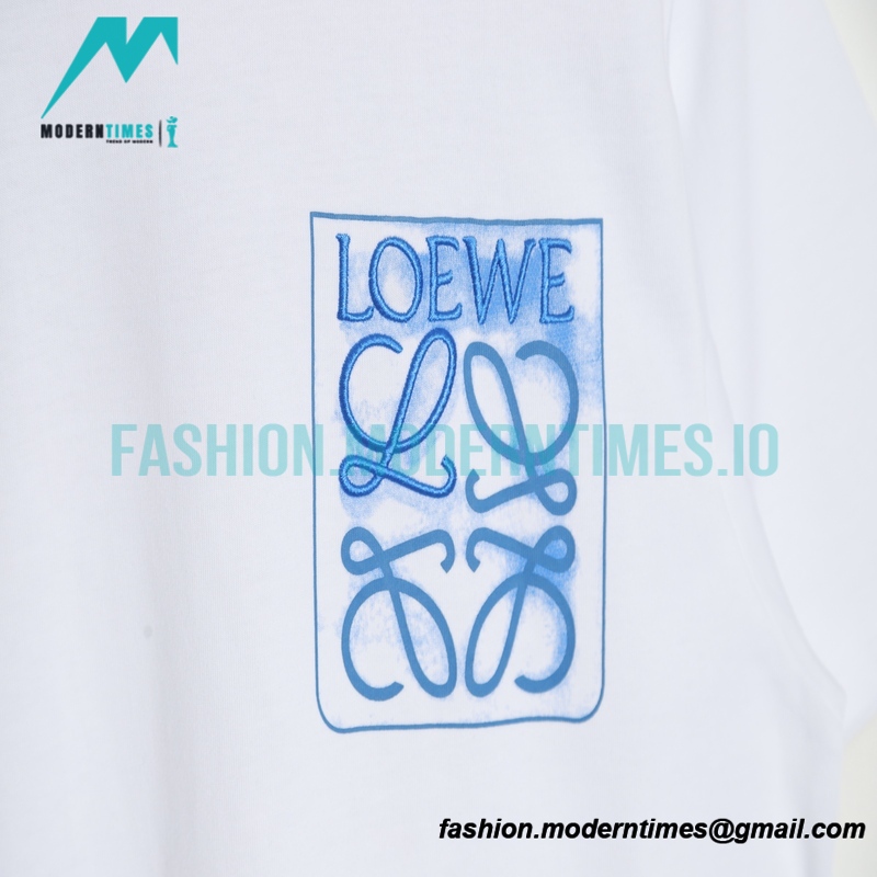 Loewe - 22SS Fake Pocket Four-leaf Clover Print Short-sleeved T-shirt