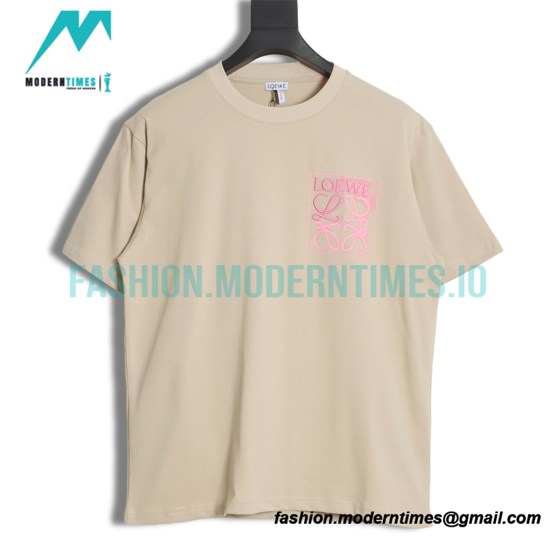 Loewe - 22SS Fake Pocket Four-leaf Clover Print Short-sleeved T-shirt