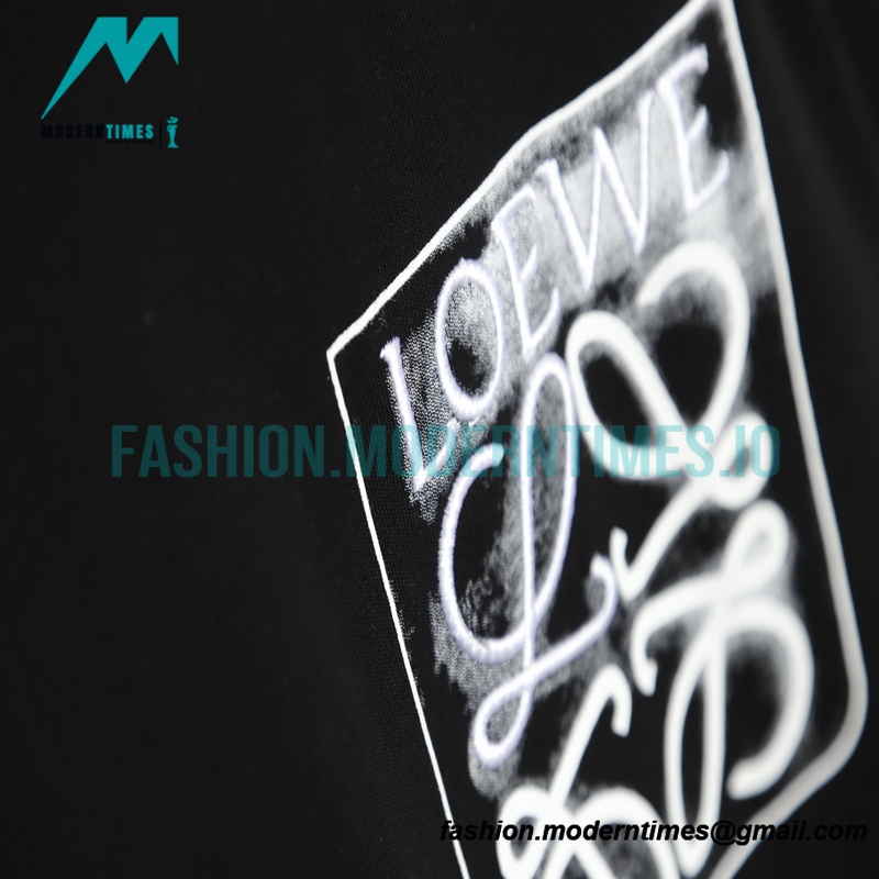 Loewe - 22SS Fake Pocket Four-leaf Clover Print Short-sleeved T-shirt
