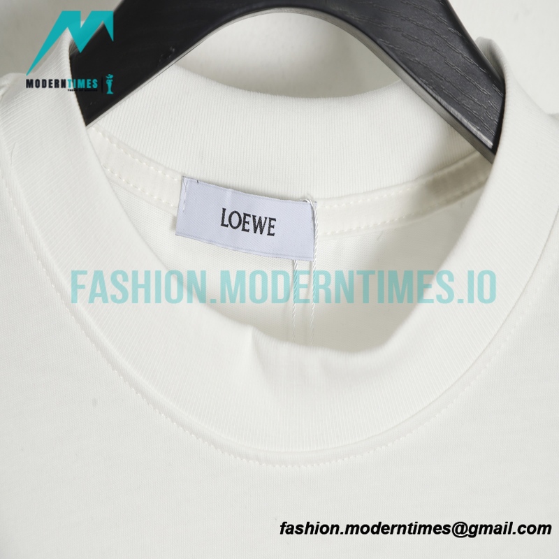 Loewe - Thick Thread Embroidery Logo Short SleeveF