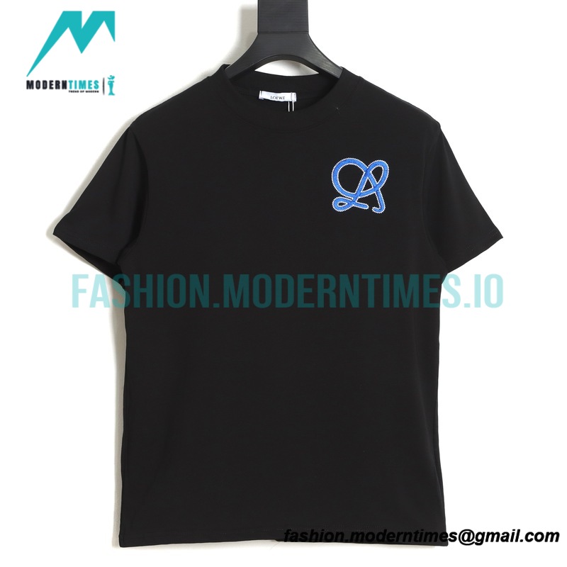 Loewe - Thick Thread Embroidery Logo Short SleeveF