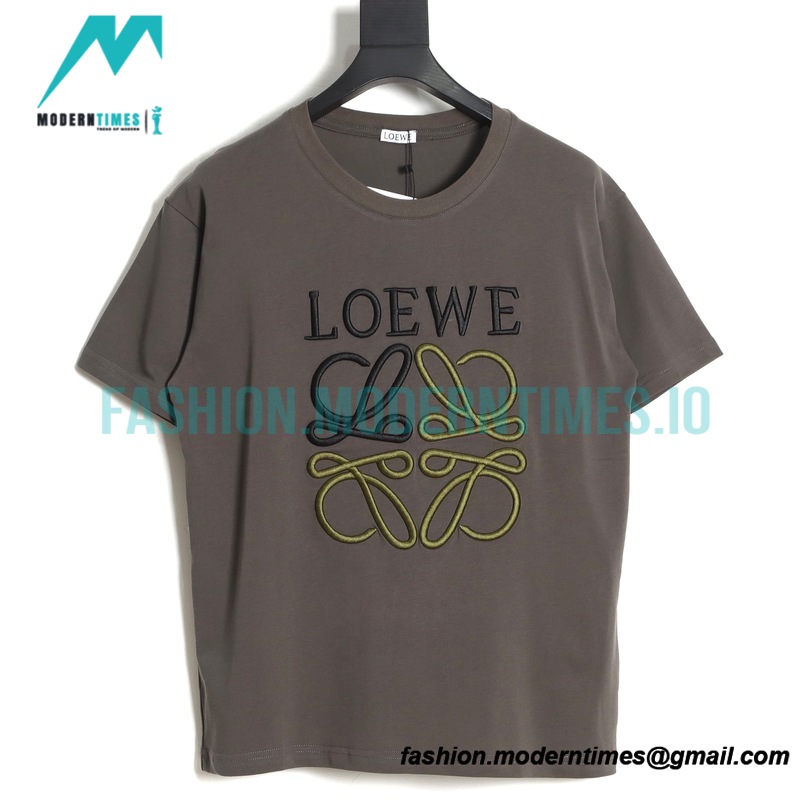 Loewe - 22ss Embroidered Logo Short Sleeve