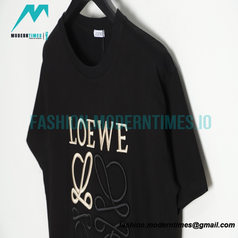 Loewe - 22ss Embroidered Logo Short Sleeve
