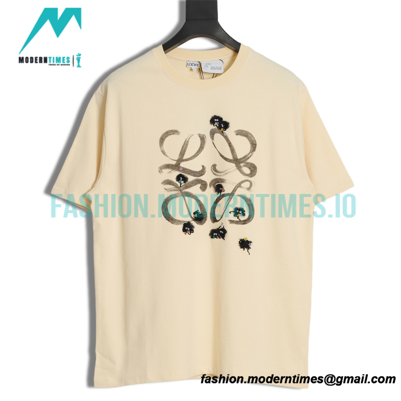 Loewe - 22SS Sketch Charcoal Briquettes Print Short Sleeve T-shirt