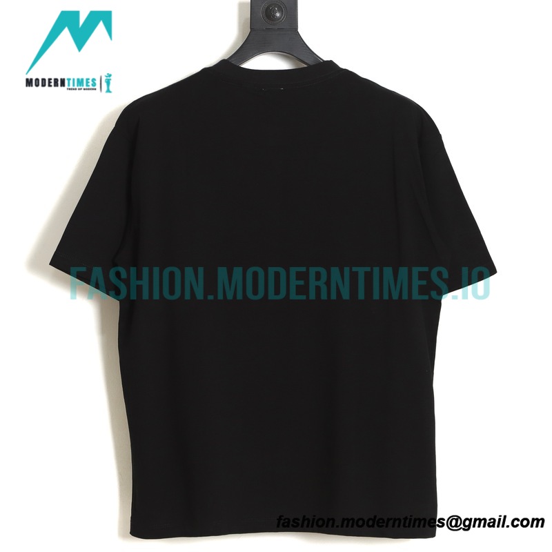Loewe - 22SS Fluorescent Black Four-leaf Clover Short-sleeved T-shirt