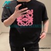 Loewe - 22SS Fluorescent Black Four-leaf Clover Short-sleeved T-shirt