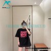 Loewe - 22SS Fluorescent Black Four-leaf Clover Short-sleeved T-shirt