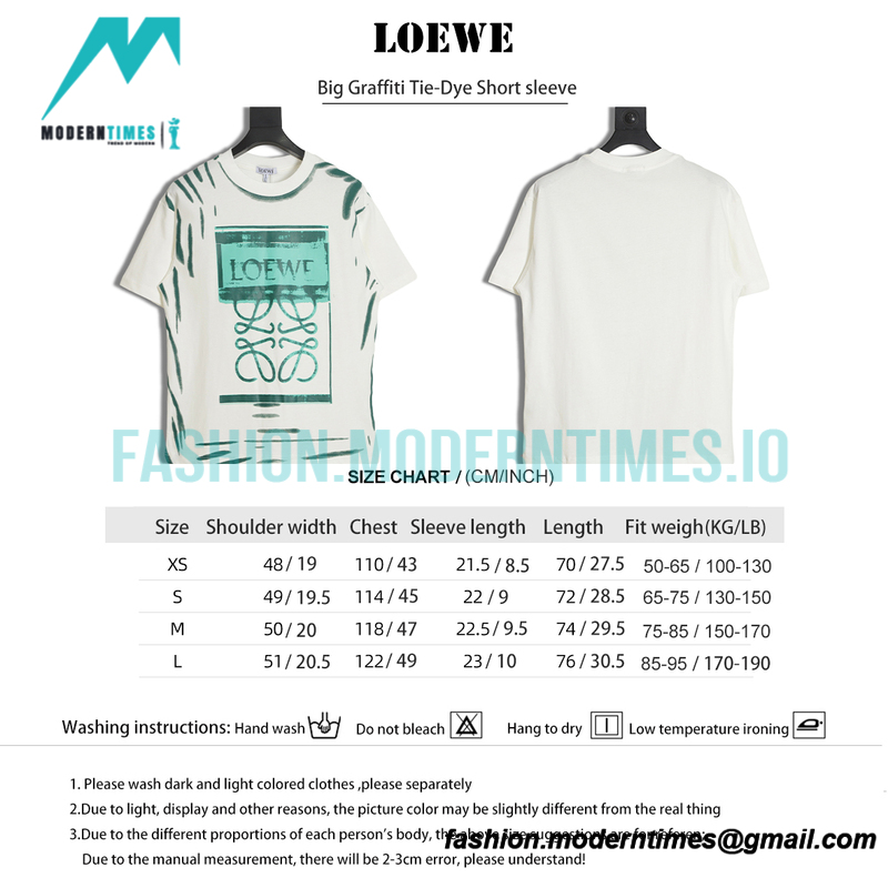 Loewe - Big Graffiti Tie-Dye Short sleeve