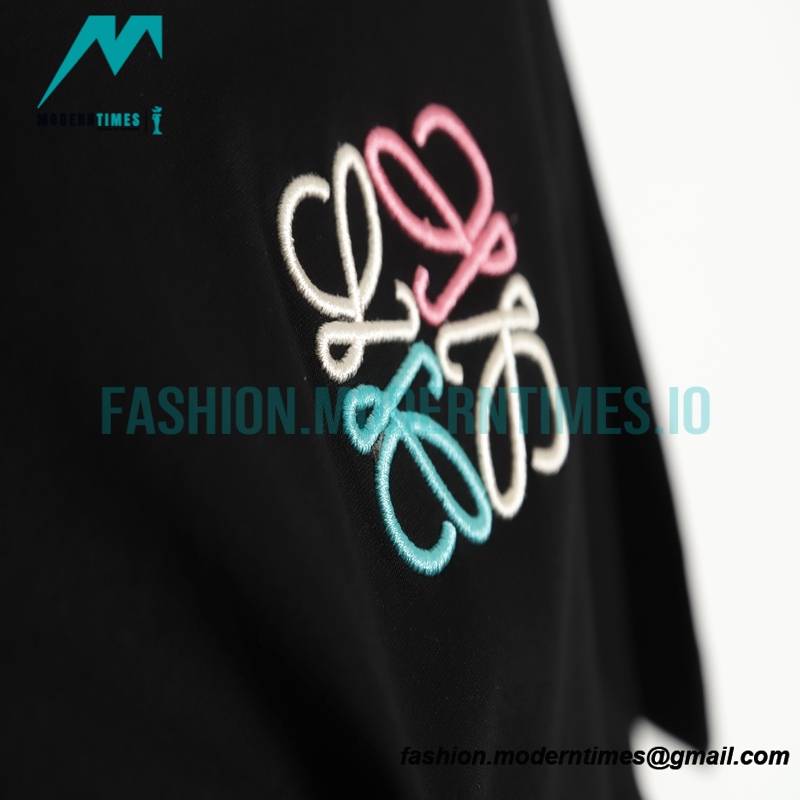 Loewe - Chest Color Logo Pattern Embroidery Short Sleeve