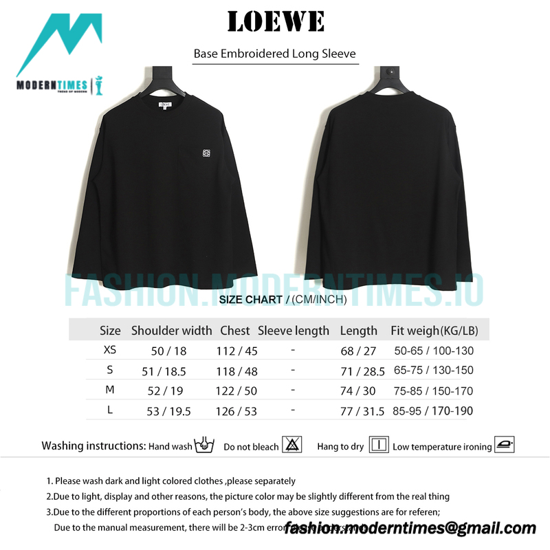 Loewe - Base Embroidered Long Sleeve