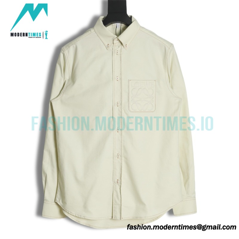 Loewe - 22FW Four-leaf Clover Pocket Long Shirt