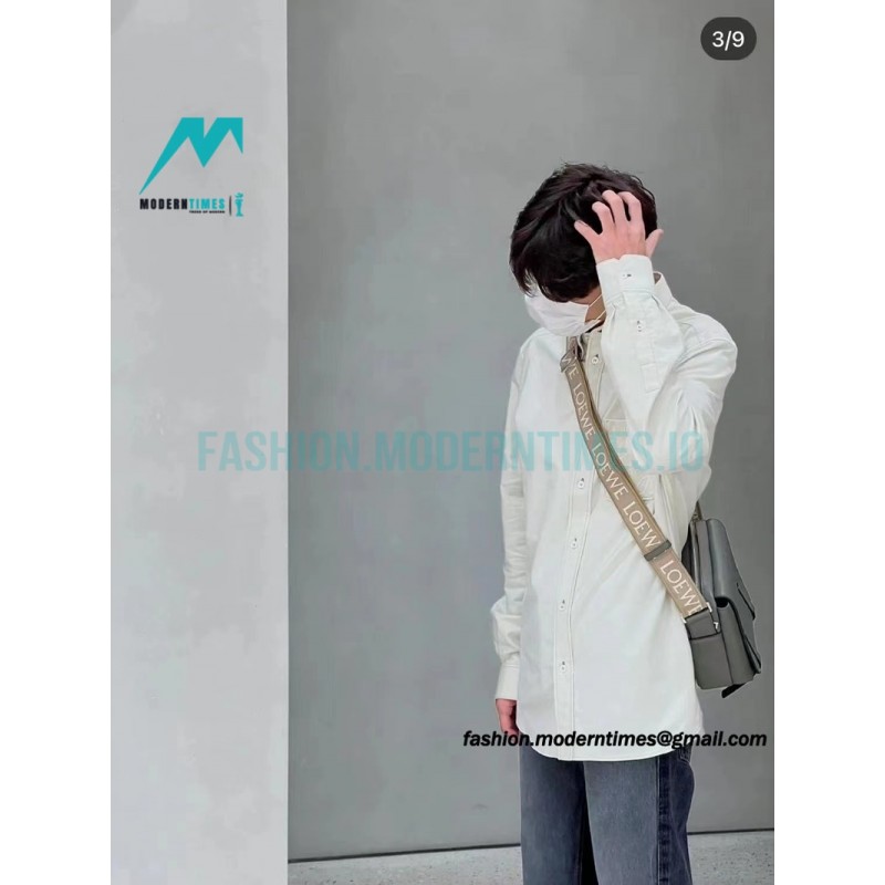 Loewe - 22FW Four-leaf Clover Pocket Long Shirt