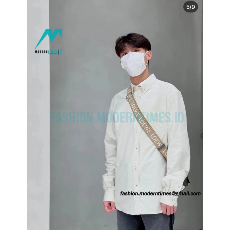 Loewe - 22FW Four-leaf Clover Pocket Long Shirt