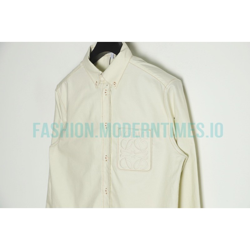 Loewe - 22FW Four-leaf Clover Pocket Long Shirt