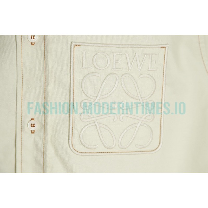 Loewe - 22FW Four-leaf Clover Pocket Long Shirt