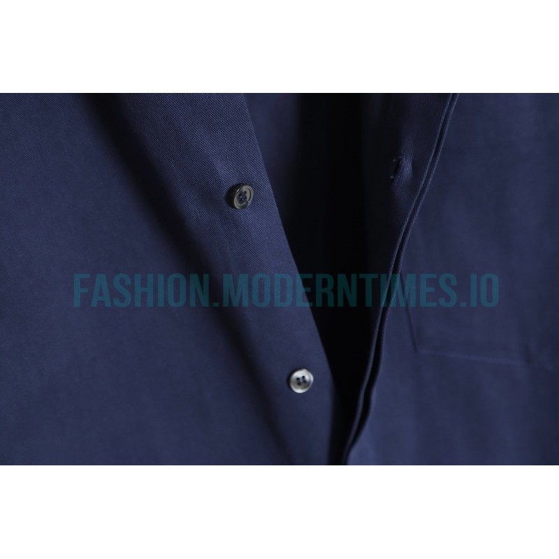 Loewe - 23SS Irregular Solid Color Long Sleeve Shirt