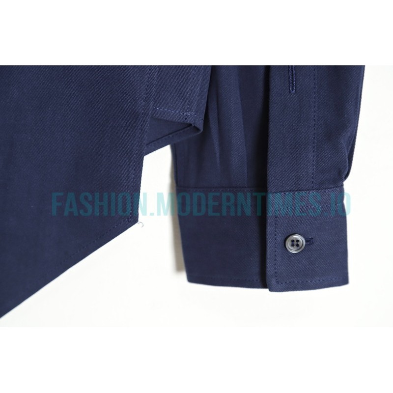 Loewe - 23SS Irregular Solid Color Long Sleeve Shirt