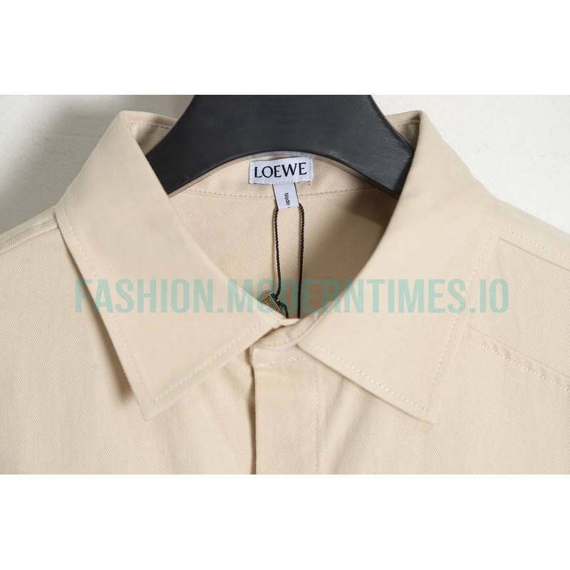 Loewe - 23SS Irregular Solid Color Long Sleeve Shirt
