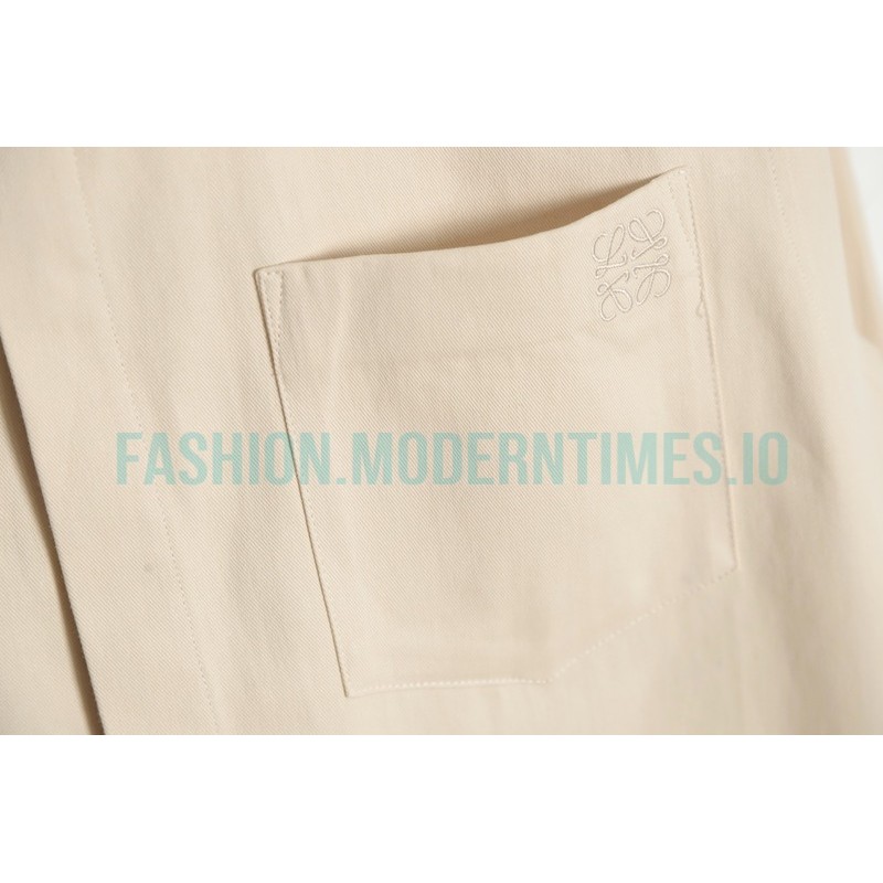 Loewe - 23SS Irregular Solid Color Long Sleeve Shirt