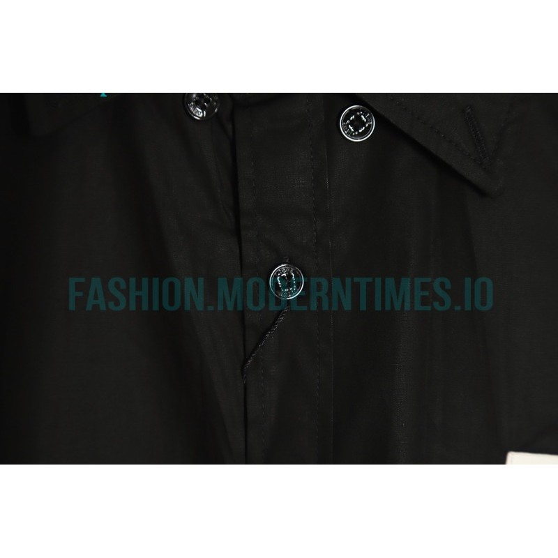 Loewe - Leather Label Pocket Embroidered Shirt With Long Sleeves