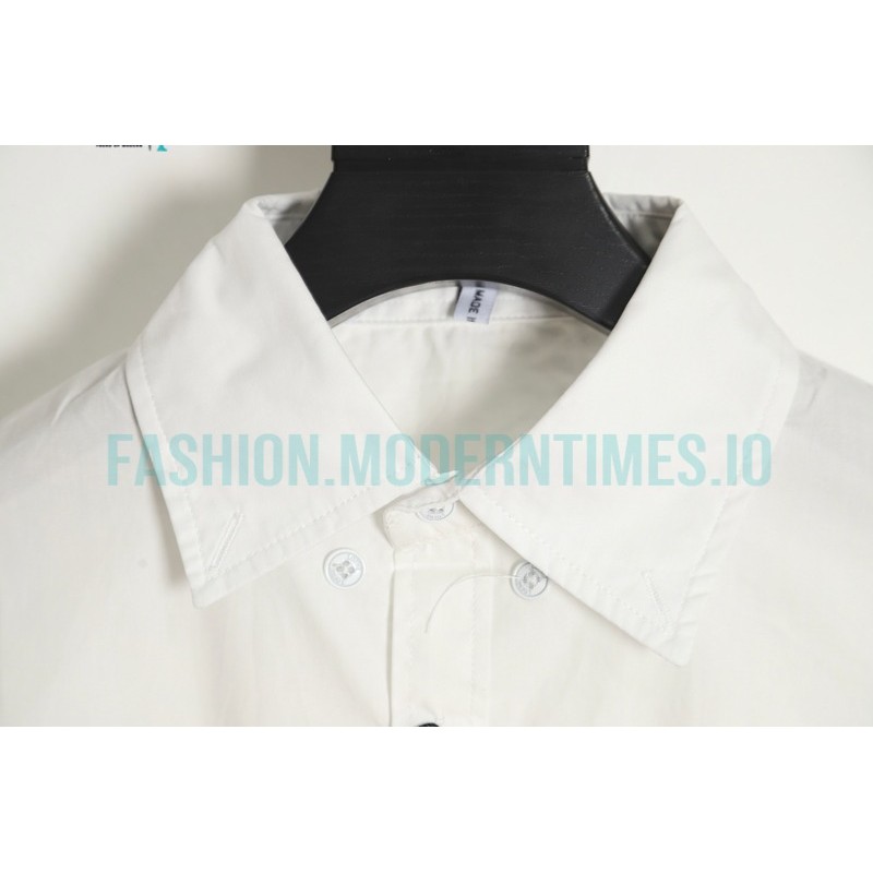 Loewe - Leather Label Pocket Embroidered Shirt With Long Sleeves