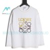 Loewe - 23FW Bright Thread Color Contrast Four-leaf Clover Embroidery Long Sleeve T-shirt