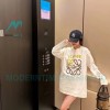 Loewe - 23FW Bright Thread Color Contrast Four-leaf Clover Embroidery Long Sleeve T-shirt