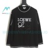 Loewe - 23FW Bright Thread Color Contrast Four-leaf Clover Embroidery Long Sleeve T-shirt
