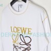 Loewe - 23FW Bright Thread Color Contrast Four-leaf Clover Embroidery Long Sleeve T-shirt