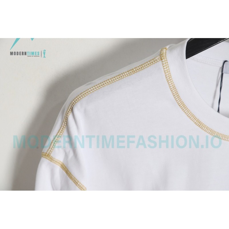 Loewe - 23FW Bright Thread Color Contrast Four-leaf Clover Embroidery Long Sleeve T-shirt