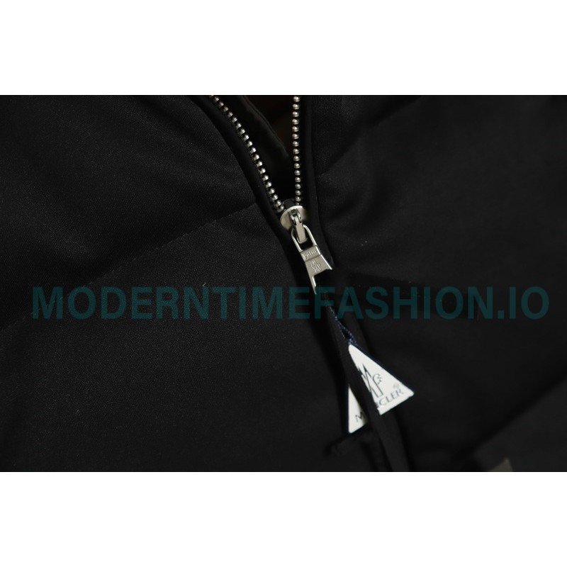 Moncler - Palm Angels Co-brand Striped Embroidered Logo Down Jacket
