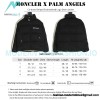 Moncler - Palm Angels Co-brand Striped Embroidered Logo Down Jacket