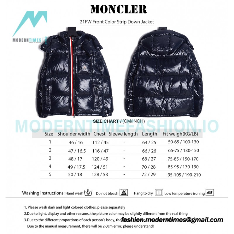 Moncler - 21FW Front Color Strip Down Jacket