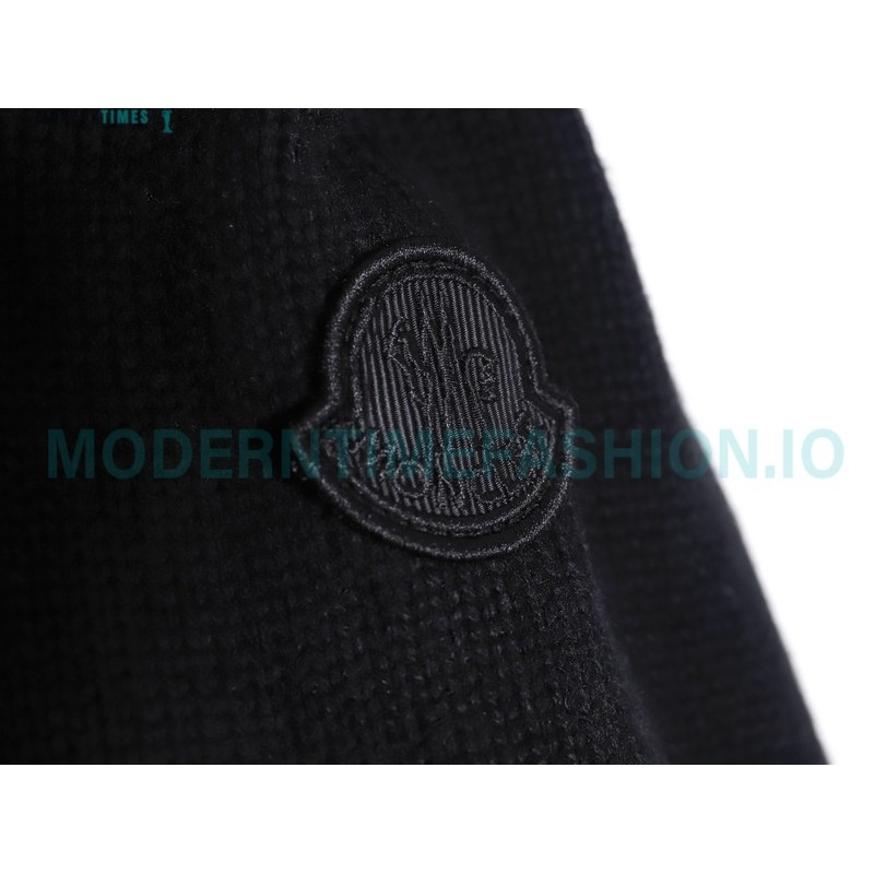 Moncler - 23FW Grenoble Series Knitted Patchwork Down Collar Casual Jacket