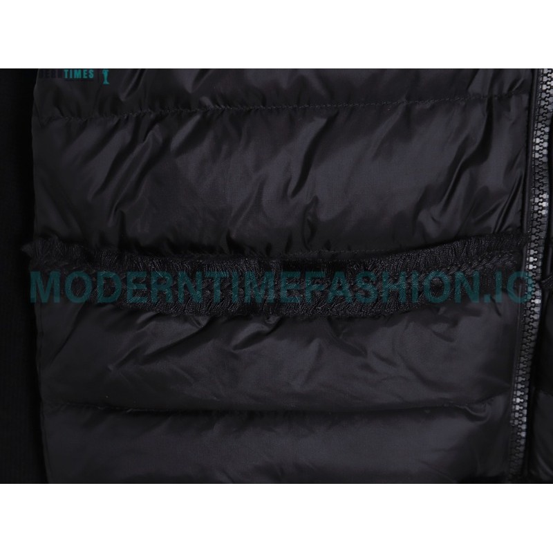 Moncler - 23FW Grenoble Series Knitted Patchwork Down Collar Casual Jacket