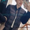 Moncler - 23FW Grenoble Series Knitted Patchwork Down Collar Casual Jacket