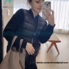 Moncler - 23FW Grenoble Series Knitted Patchwork Down Collar Casual Jacket