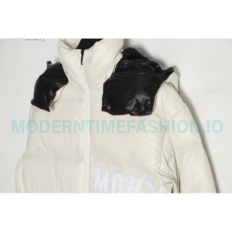 Moncler - 23FW Abbaye Logo Embroidered Short Down Jacket