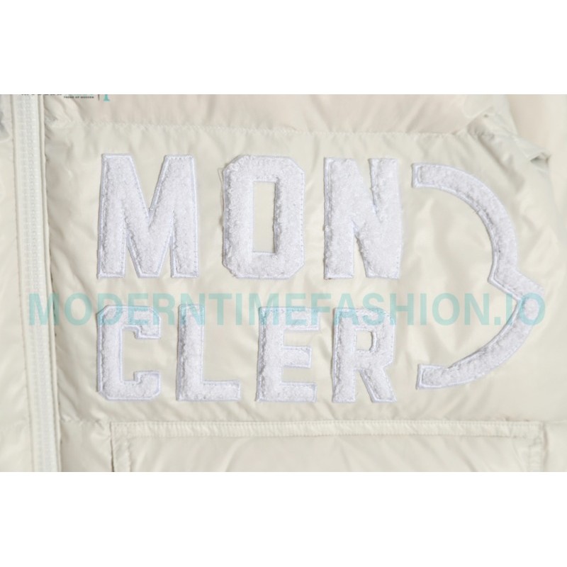 Moncler - 23FW Abbaye Logo Embroidered Short Down Jacket