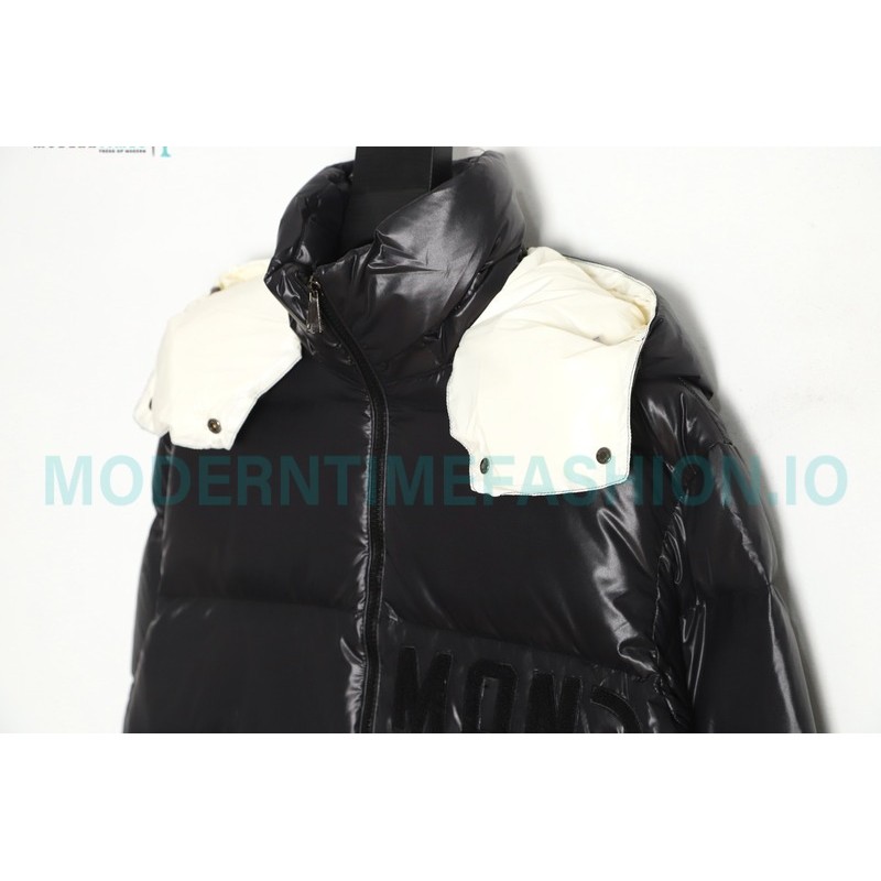 Moncler - 23FW Abbaye Logo Embroidered Short Down Jacket