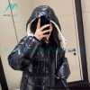 Moncler - 23FW Abbaye Logo Embroidered Short Down Jacket