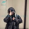 Moncler - 23FW Abbaye Logo Embroidered Short Down Jacket