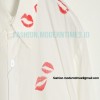 Maison Margiela -  Collar Lip Print Shirt