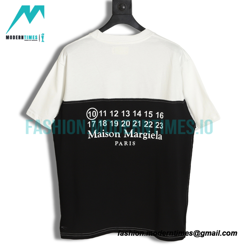  Maison Margiela - Digital Size Table Printed Stitches Short Sleeve