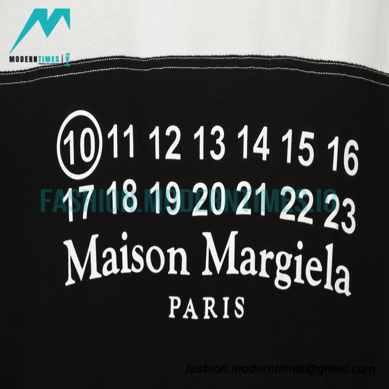  Maison Margiela - Digital Size Table Printed Stitches Short Sleeve
