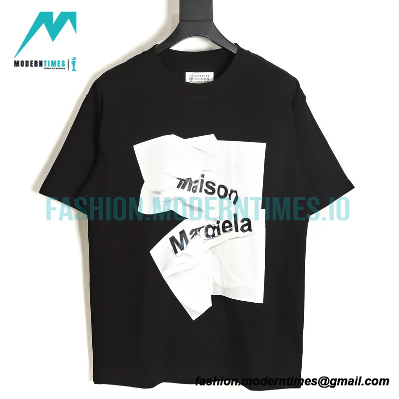  Maison Margiela - Logo Printed Plain Sleeve
