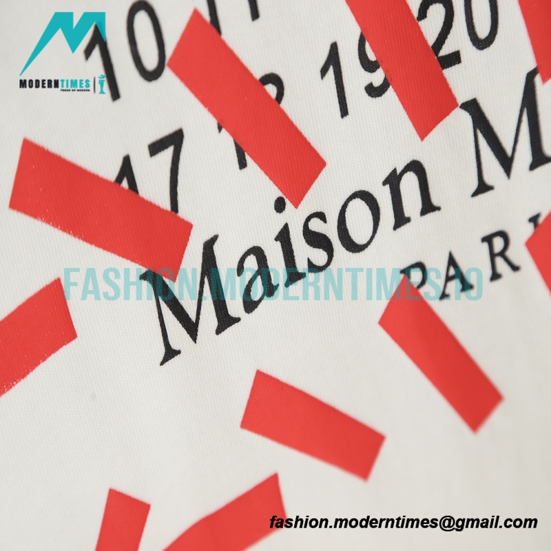 Maison Margiela - 21SS Long Fall Tape Short-sleeved T-shirt