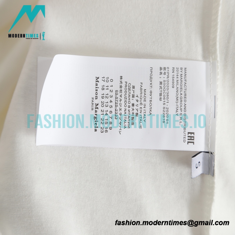 Maison Margiela - 21SS Long Fall Tape Short-sleeved T-shirt